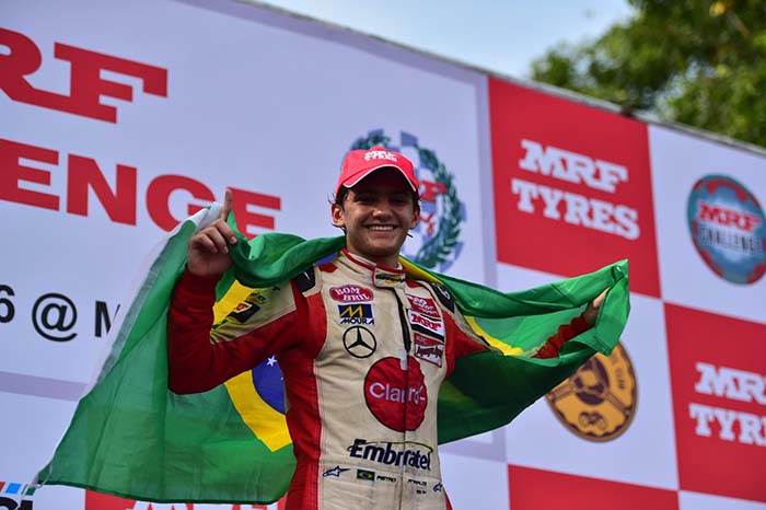 Pietro Fittipaldi wins MRF Challenge title